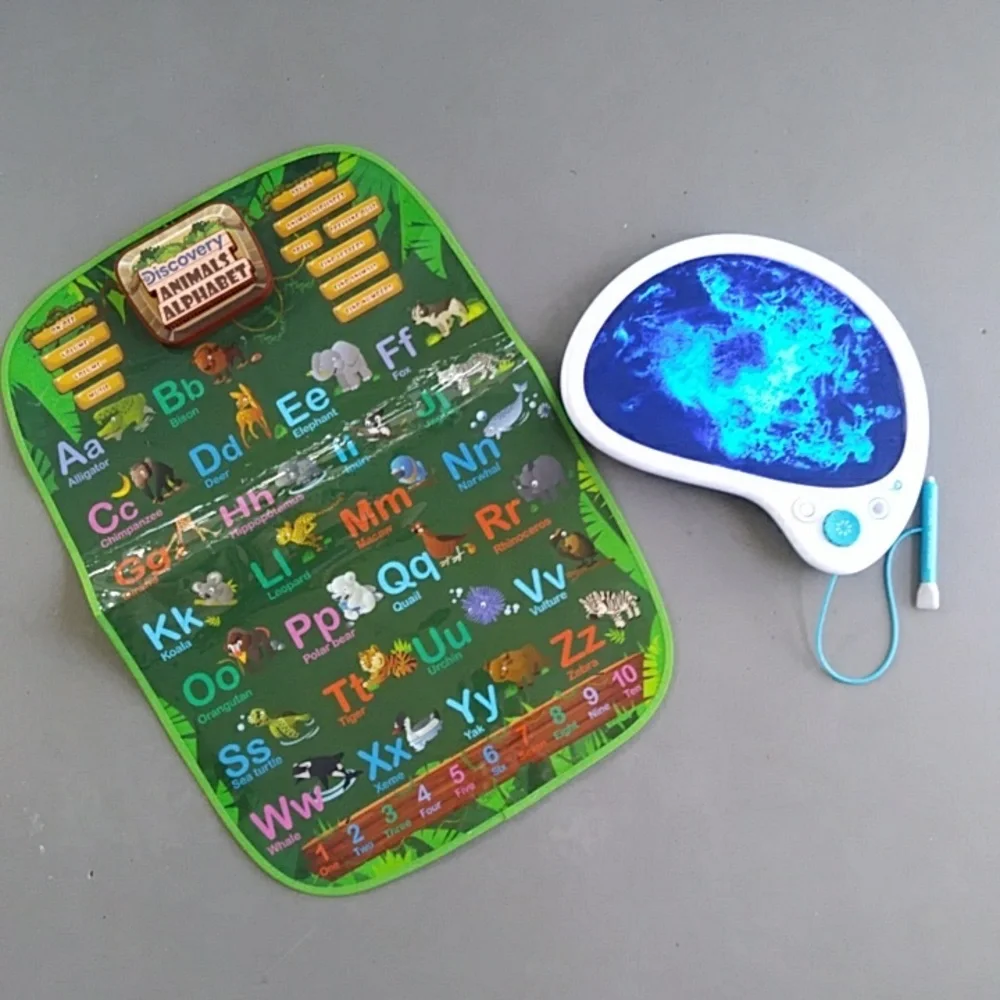 Discovery Animals Alphabet Touch Pad and Gel Color Writer Tablet Toys